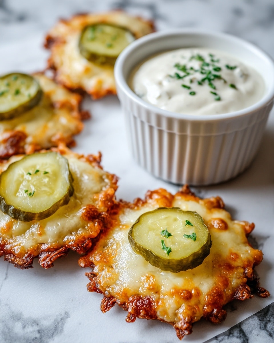 Cheesy Pickle Chips Recipe - Recipe Image