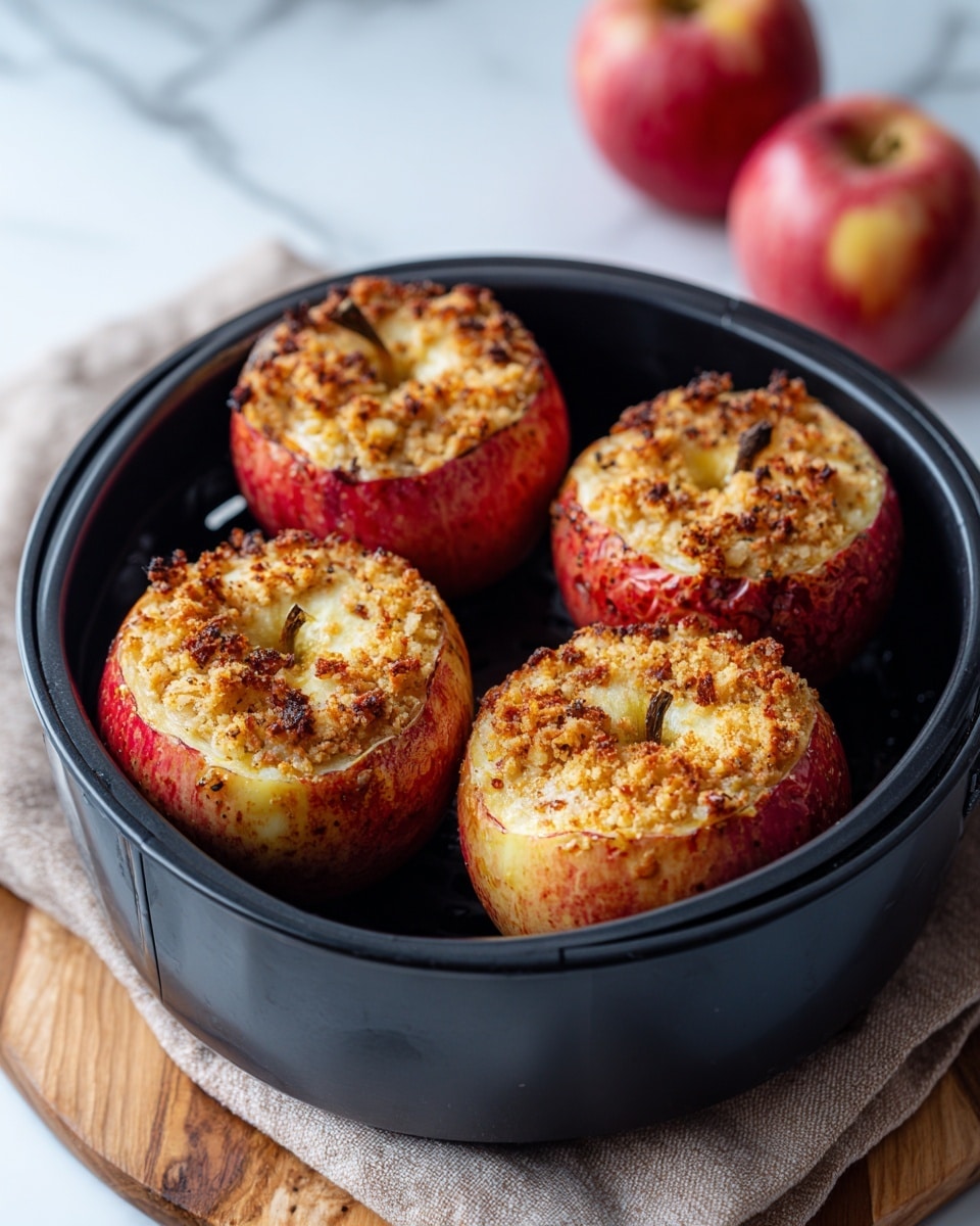 Air Fryer Baked Apples with Walnut and Cranberry Filling Recipe - Recipe Image