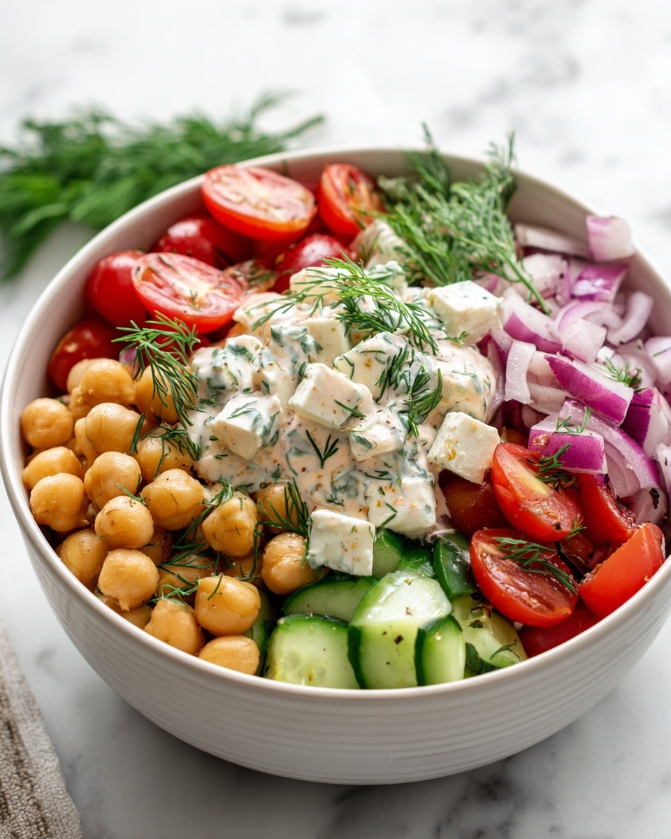 Tzatziki Chickpea Salad Recipe - Recipe Image