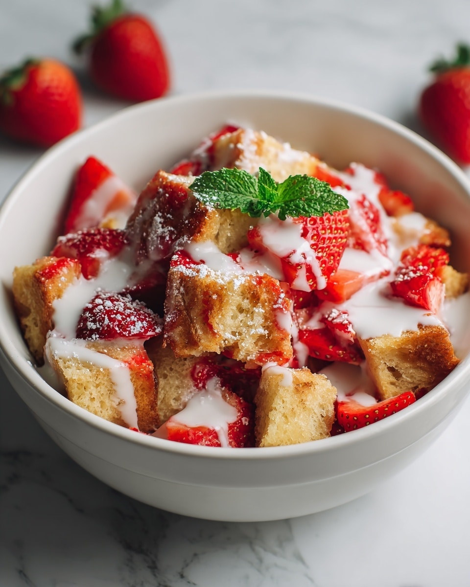 Strawberries & Cream French Toast Casserole Recipe - Recipe Image