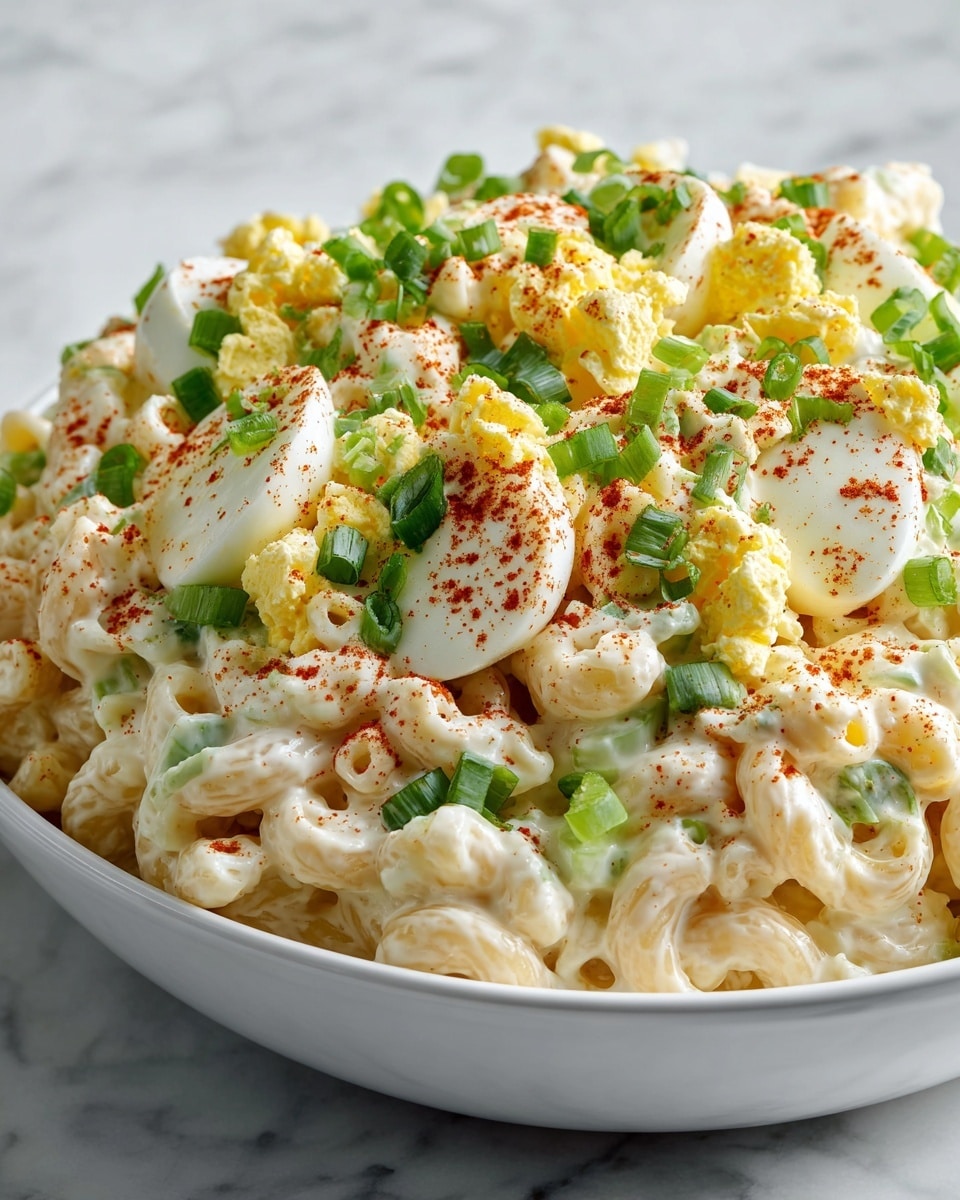Deviled Egg Macaroni Salad: A Creamy, Tangy Delight Recipe - Recipe Image