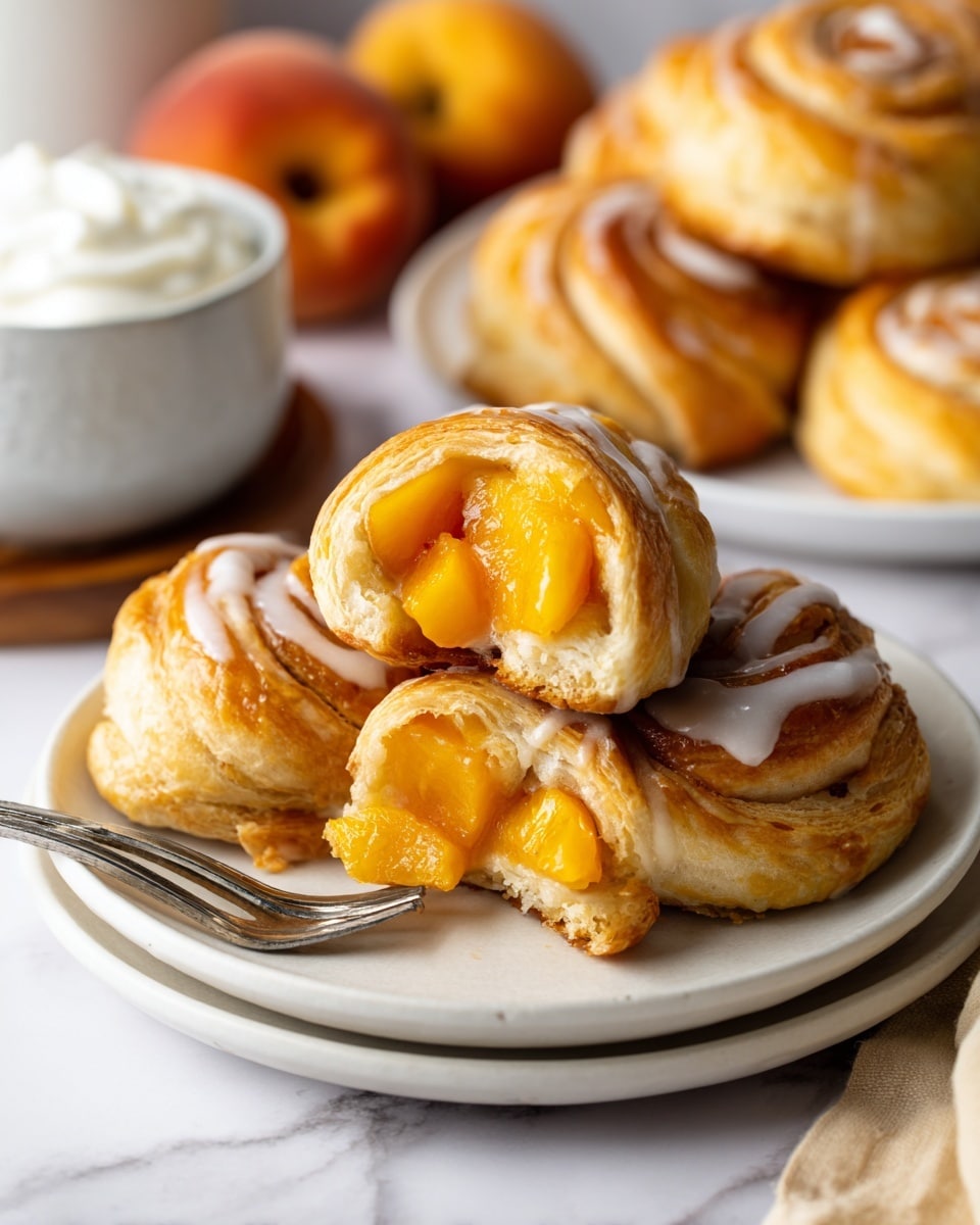 Crispy Peach Cobbler Egg Rolls – A Fun Twist Recipe - Recipe Image