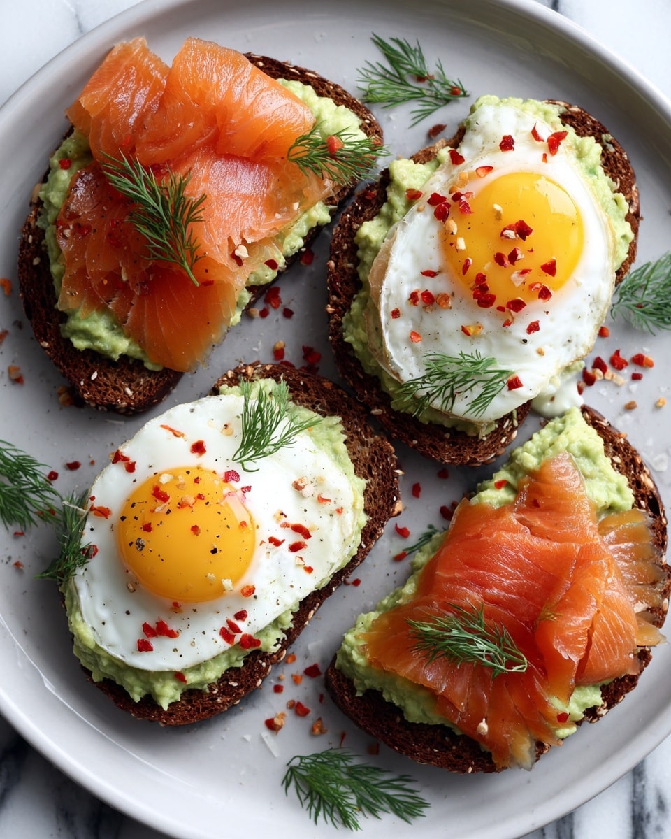 Avocado and Poached Egg with Smoked Salmon Plate Recipe - Recipe Image