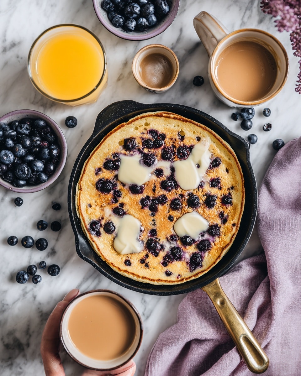 Crispy Fluffy Oven-Baked Skillet Pancake Recipe - Recipe Image