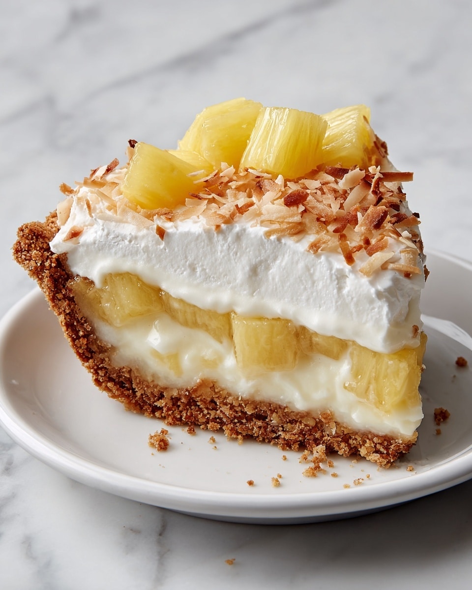 Tropical Pineapple Paradise Pie Recipe - Recipe Image