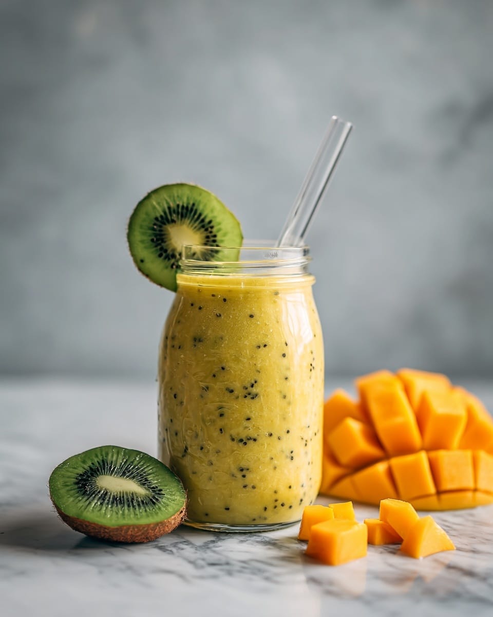 Mango Kiwi Smoothie Recipe - Recipe Image
