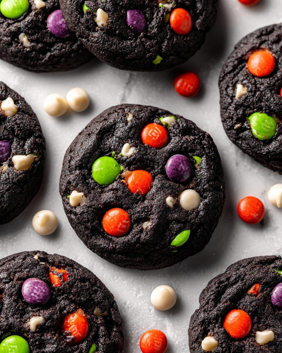 Dark Chocolate Halloween Cookies Recipe - Recipe Image