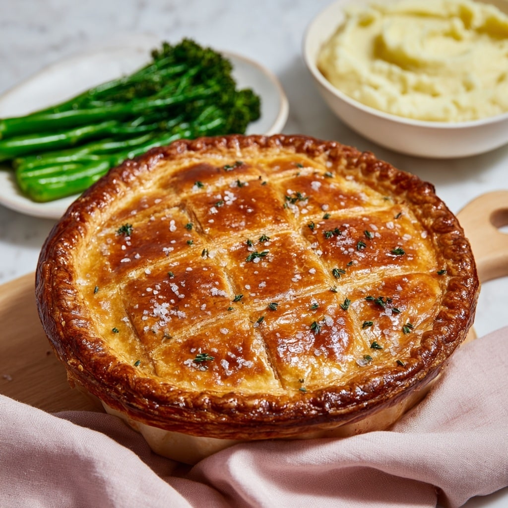Creamy Chicken and Leek Pie with Puff Pastry Recipe - Recipe Image
