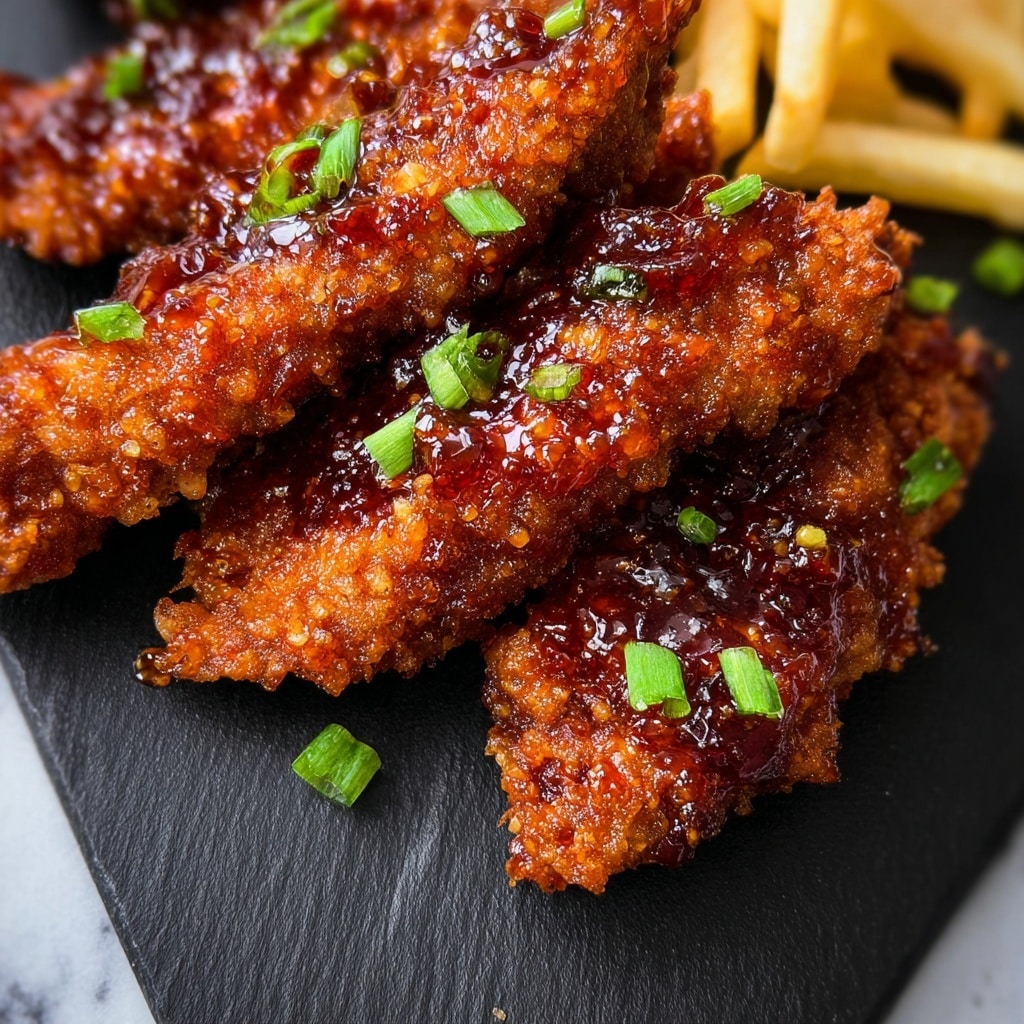 Crispy Honey Butter Chicken Tenders Recipe - Recipe Image