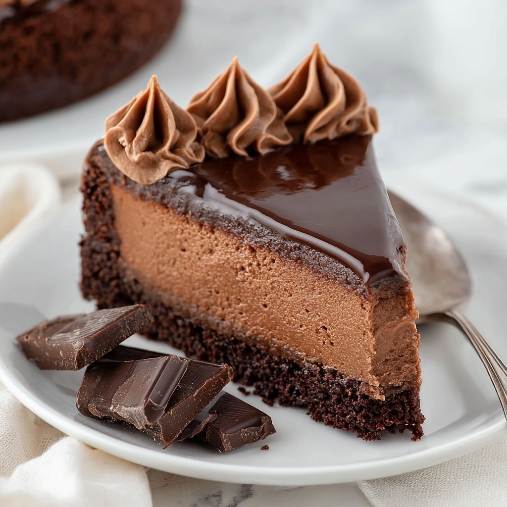 Keto Chocolate Cheesecake Recipe - Recipe Image
