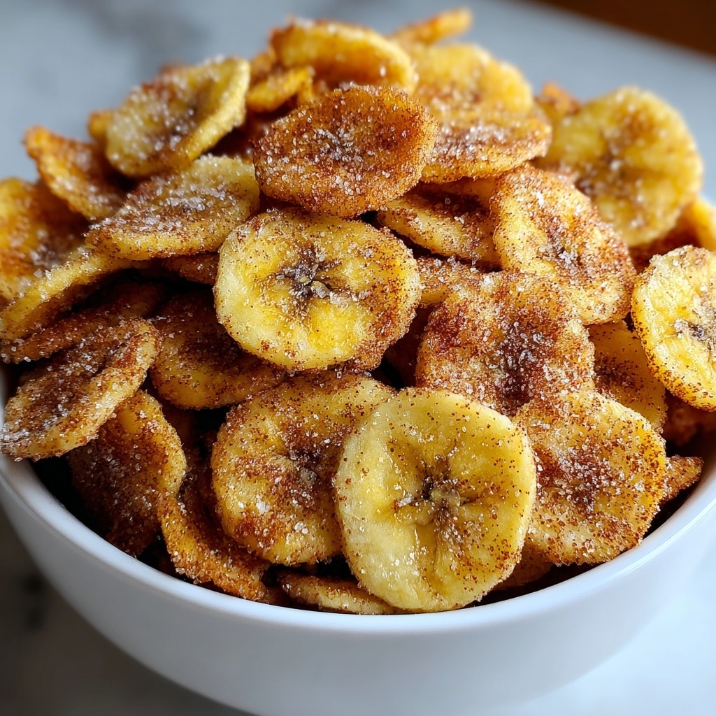 Cinnamon-Sugar Air Fryer Banana Chips Recipe - Recipe Image