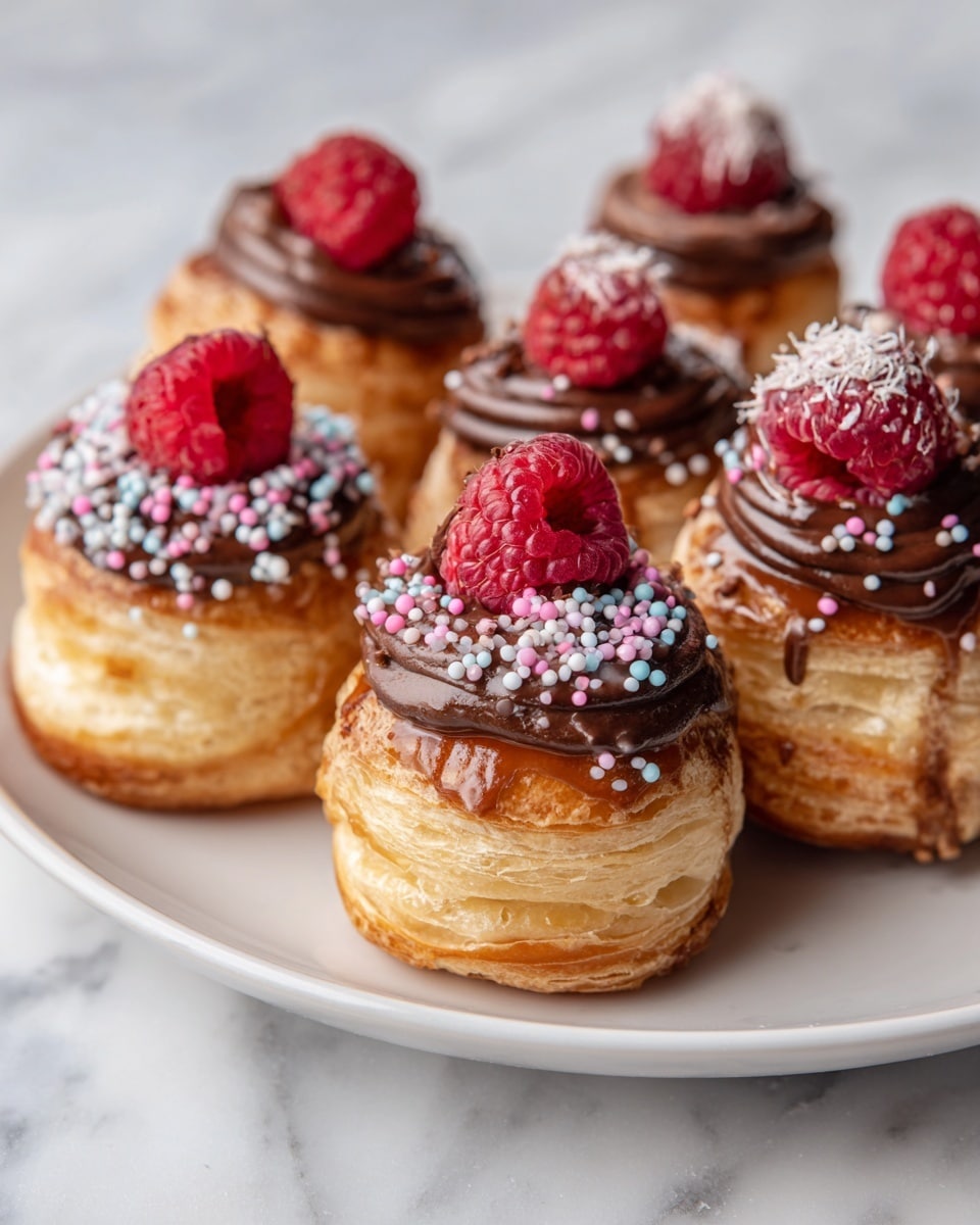 Raspberry Chocolate Sprinkle Rugelach Recipe - Recipe Image