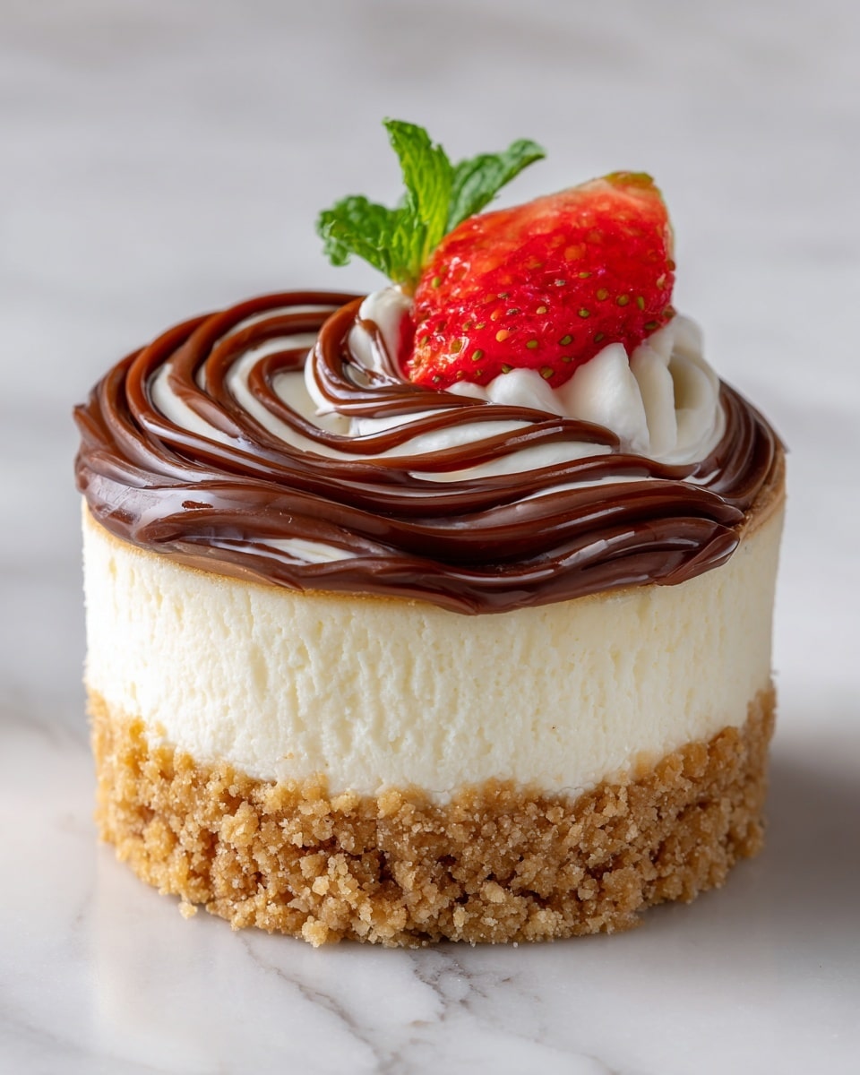 No-Bake Mini Strawberry Cheesecakes Recipe - Recipe Image