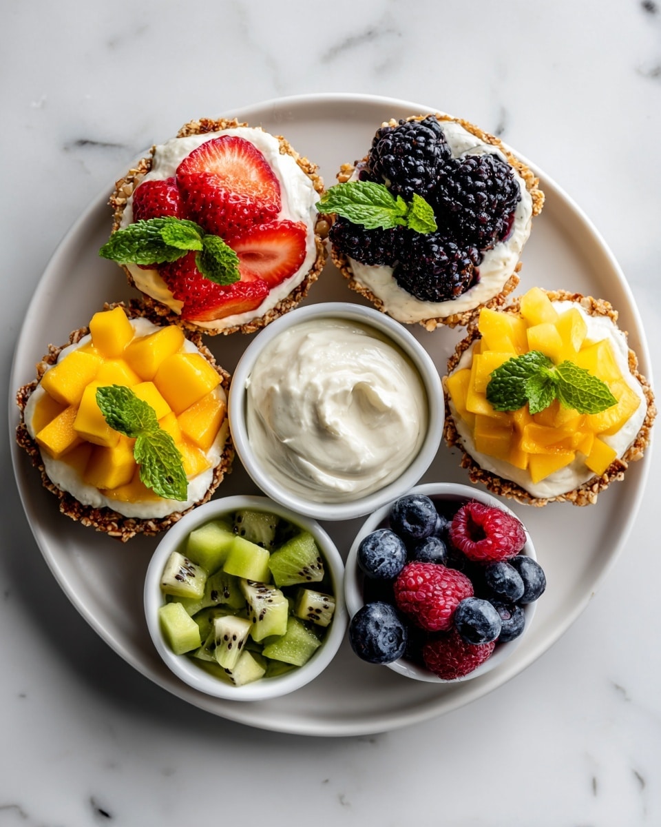 Breakfast Granola Cups with Yogurt and Berries Recipe - Recipe Image