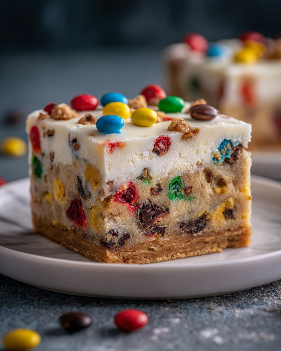 Easy M&M Ice Cream Sandwich Cake Recipe - Recipe Image