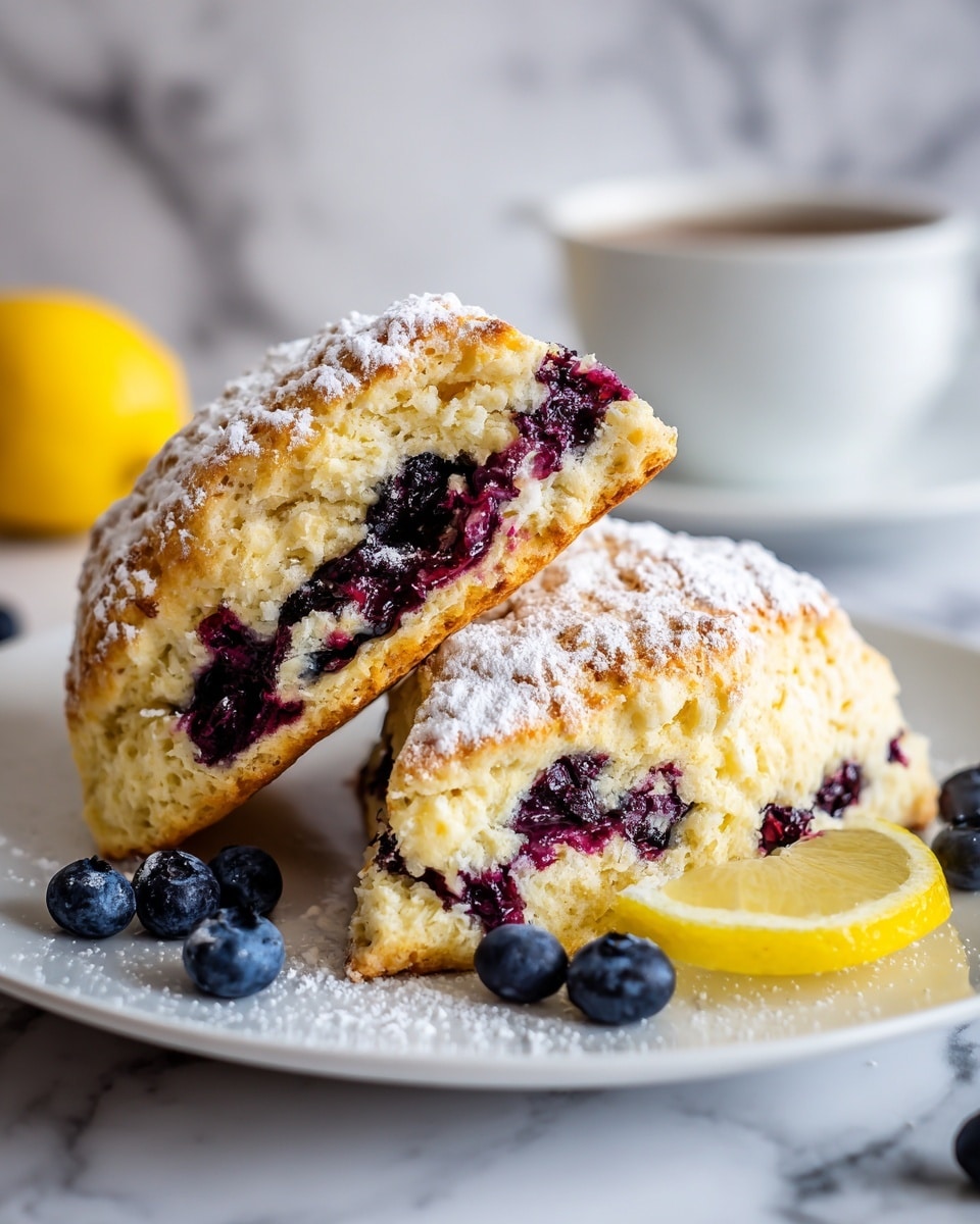 Lemon Blueberry Scones Recipe - Recipe Image