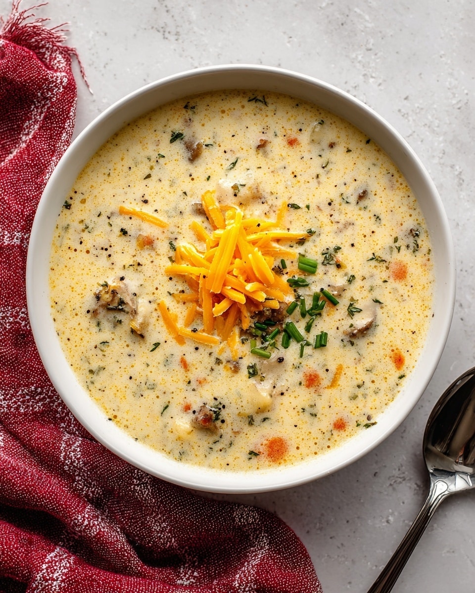 Creamy Potato Soup with Cheddar and Herbs Recipe - Recipe Image