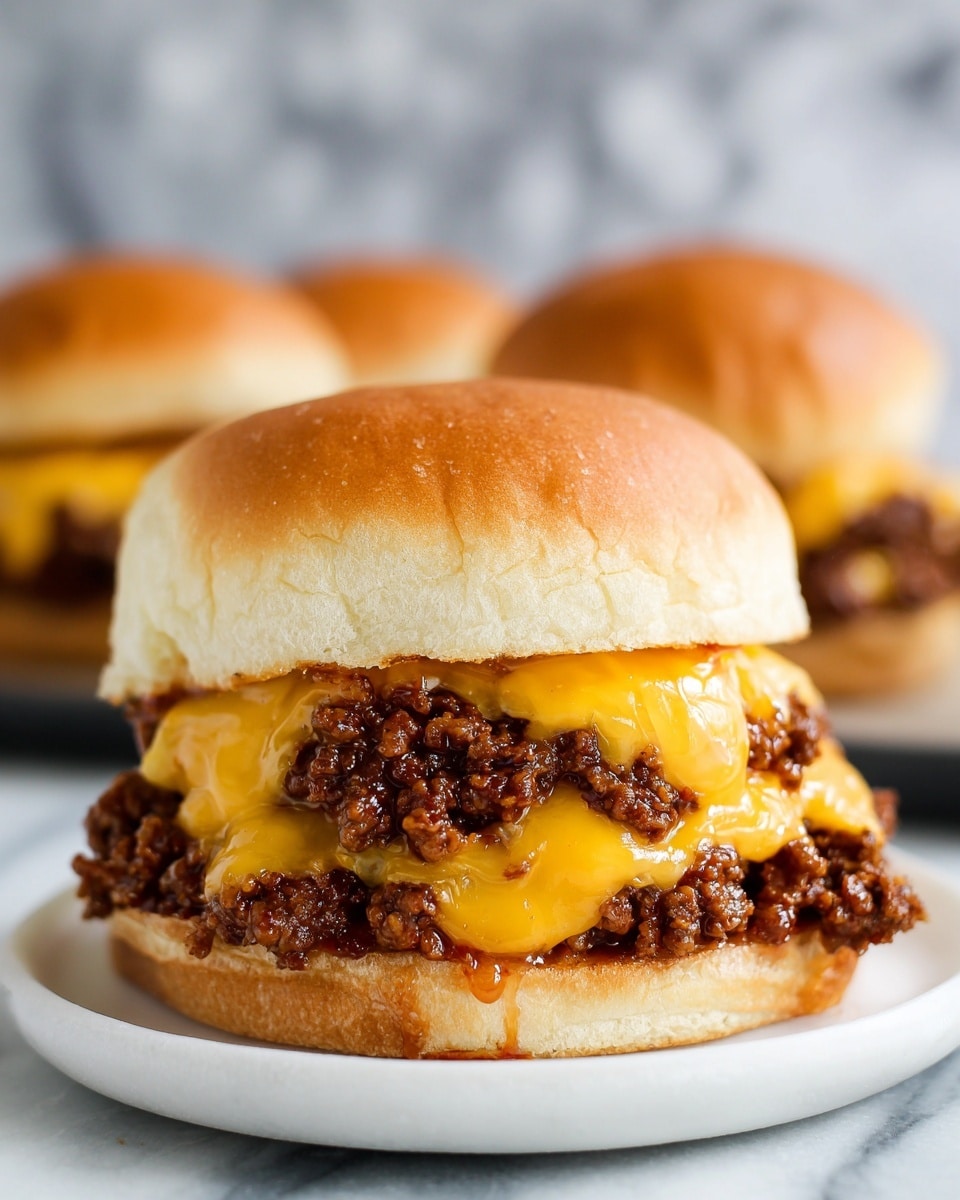 Chopped Cheeseburger Sliders Recipe - Recipe Image