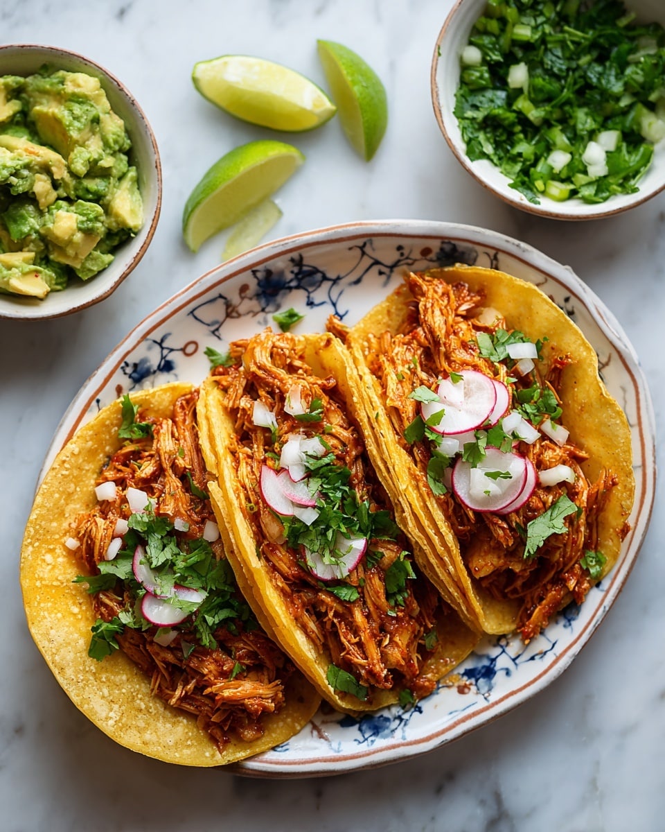 The Best Chicken Tinga Tacos Recipe - Recipe Image