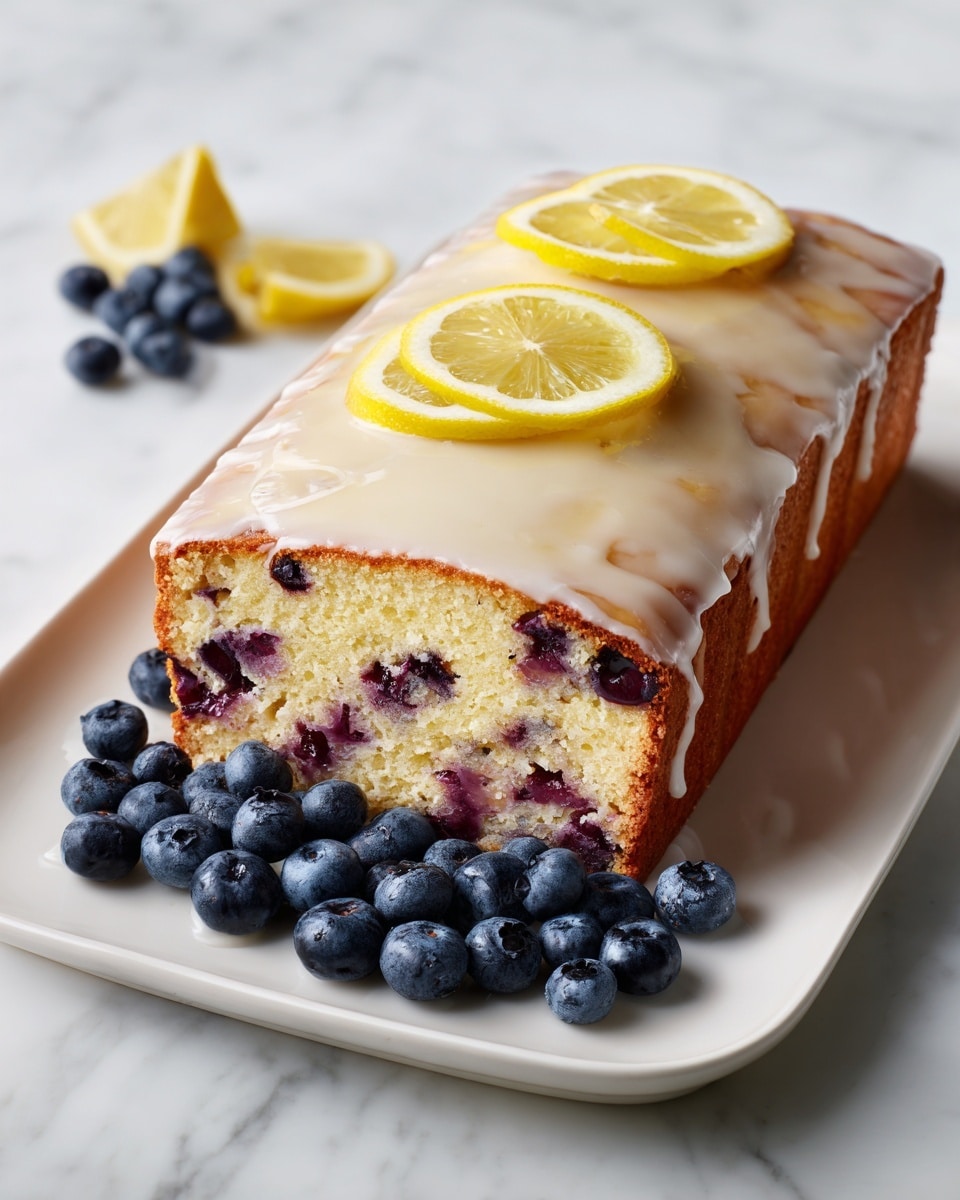Lemon Blueberry Bread with Lemon Glaze Recipe - Recipe Image