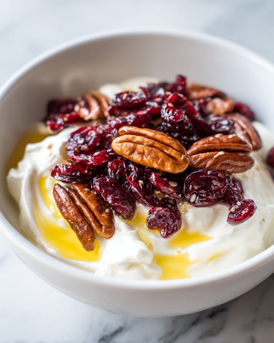 Whipped Goat Cheese with Cranberries and Candied Pecans Recipe - Recipe Image
