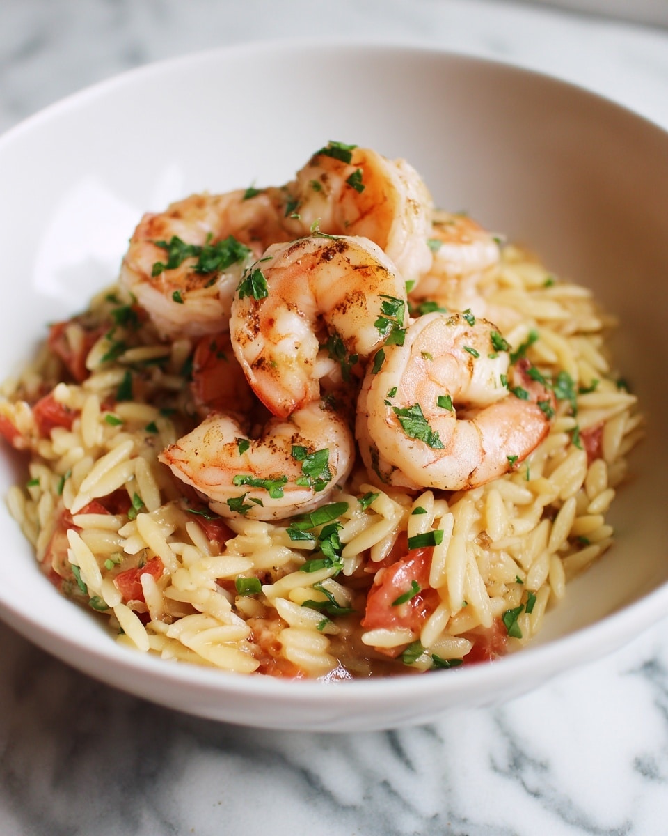 Instant Pot Tomato and Shrimp Orzo Recipe - Recipe Image