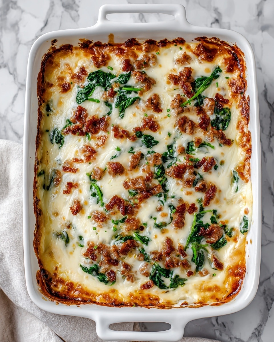 Creamy Chicken and Spinach Casserole Recipe - Recipe Image