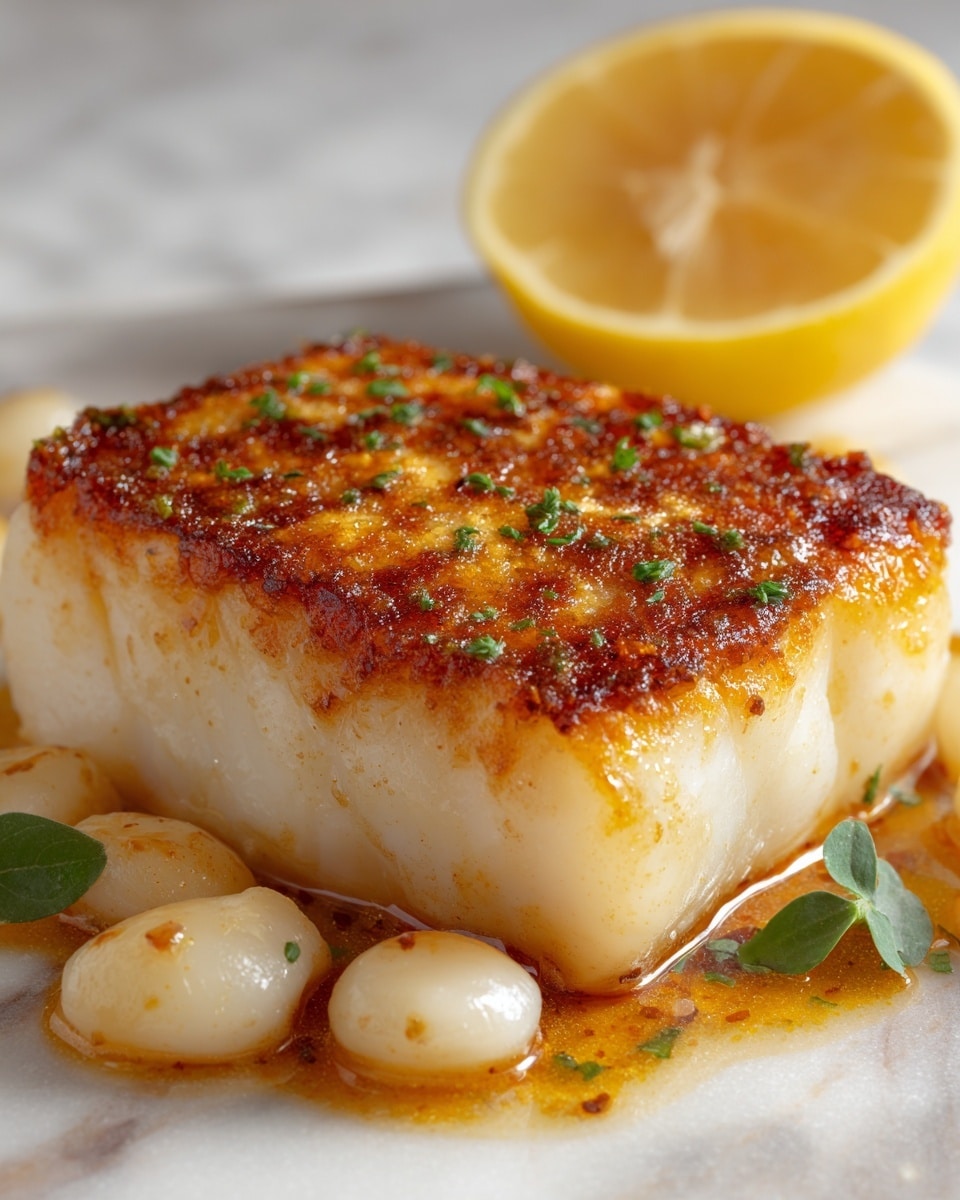 Baked Cod with Lemon and Garlic Recipe - Recipe Image