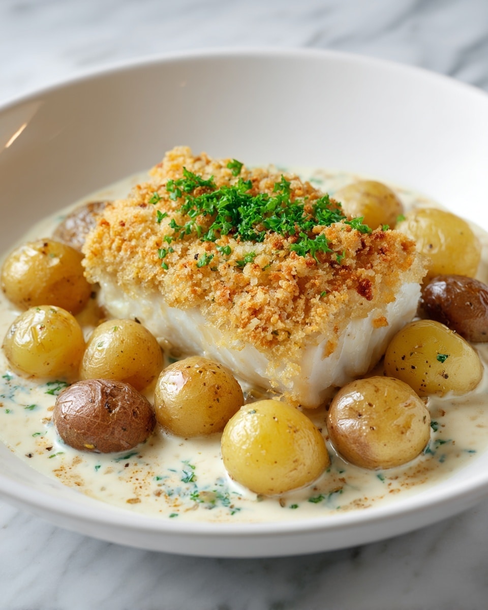 Creamy Cod and Potato Skillet Recipe - Recipe Image