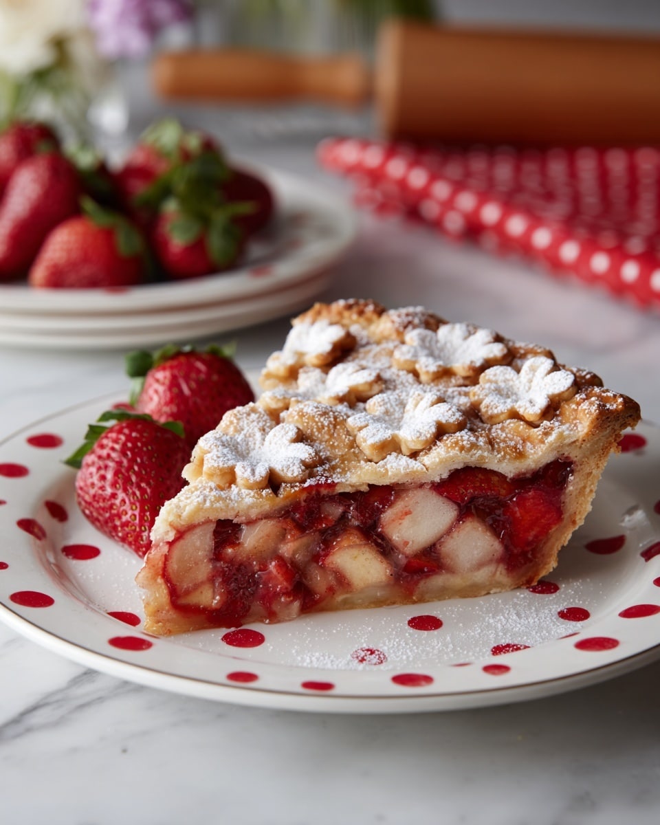 Strawberry Rhubarb Pie Recipe - Recipe Image