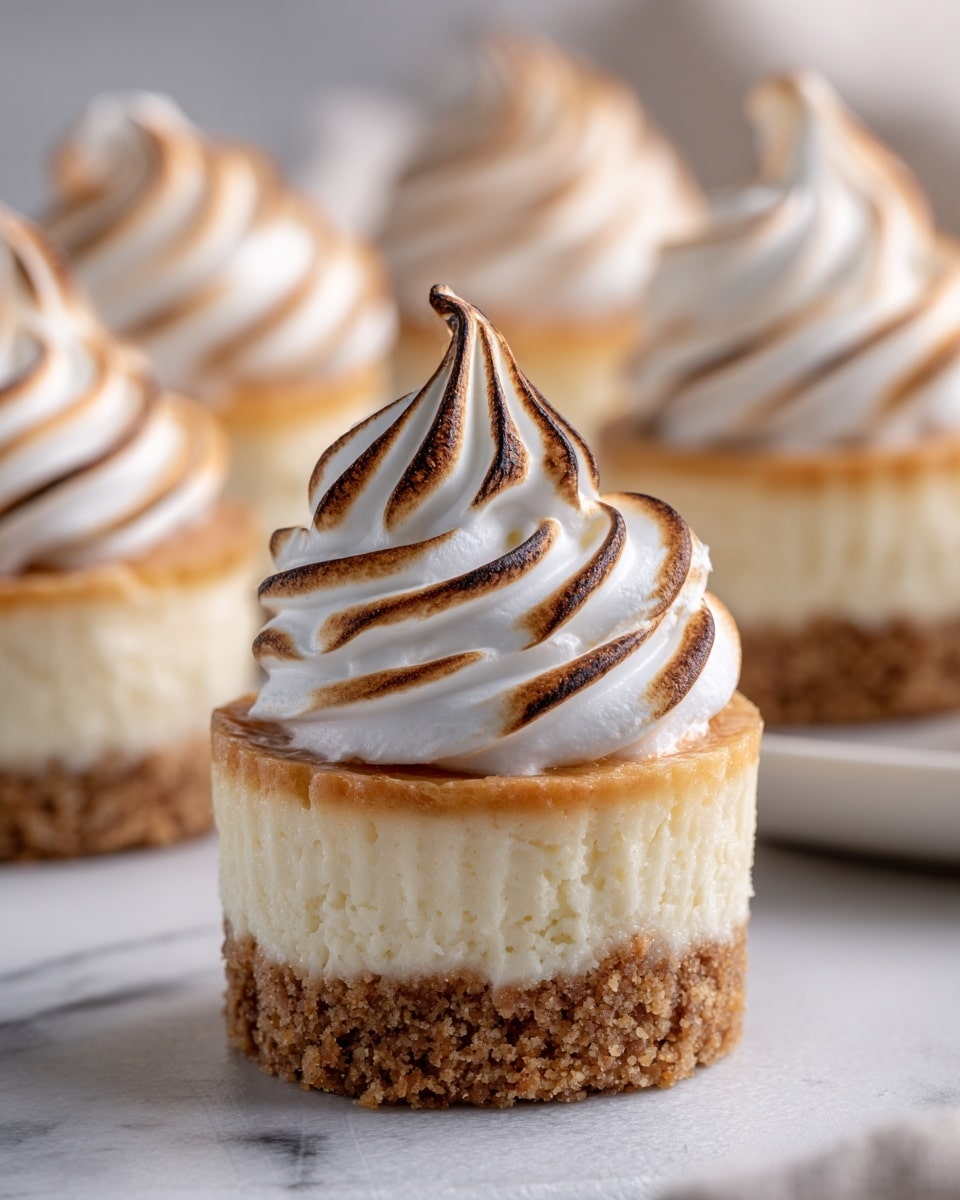 Mini Lemon Meringue Cheesecakes Recipe - Recipe Image