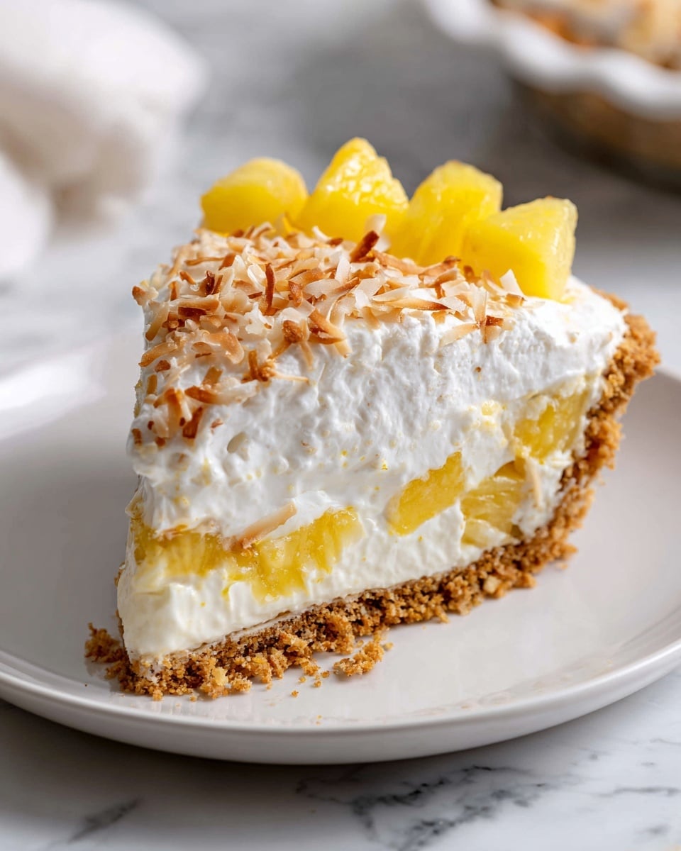 Tropical Pineapple Paradise Pie Recipe - Recipe Image