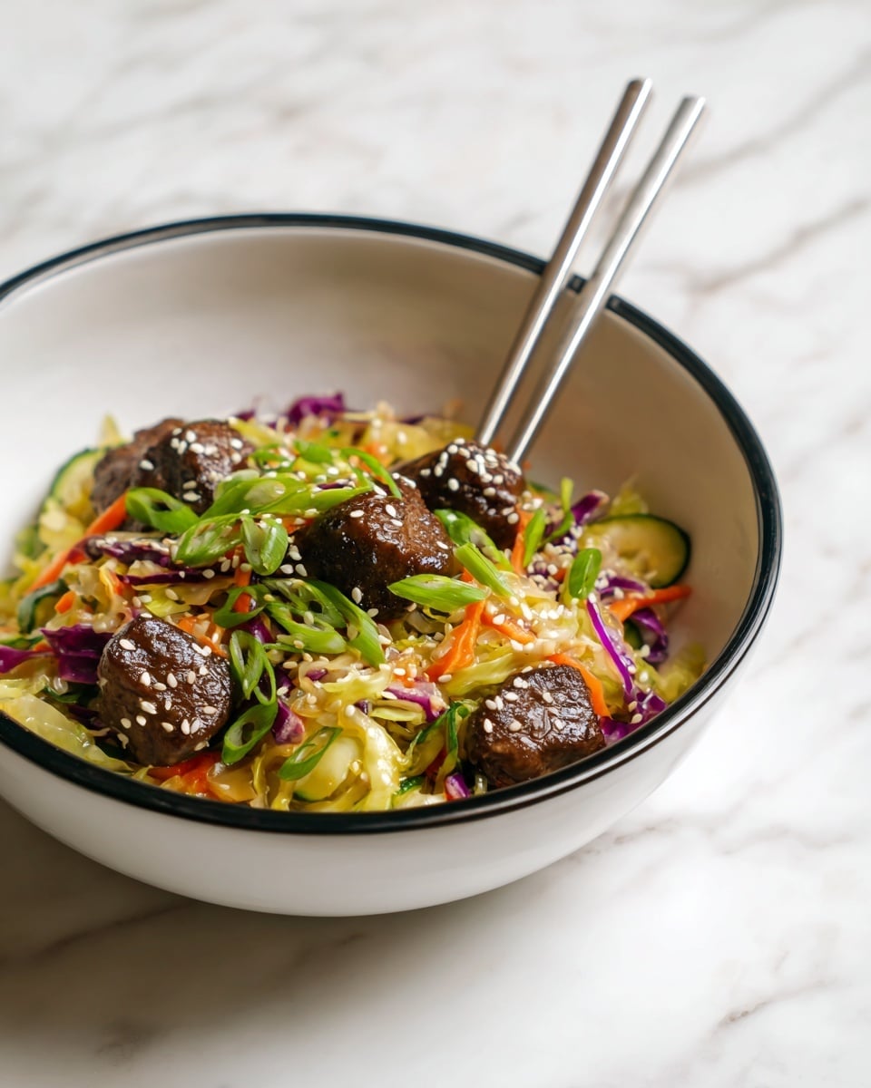 Low Carb Egg Roll in a Bowl Recipe - Recipe Image