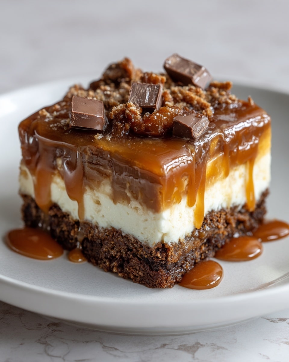 Caramel Brownie Cheesecake Recipe - Recipe Image