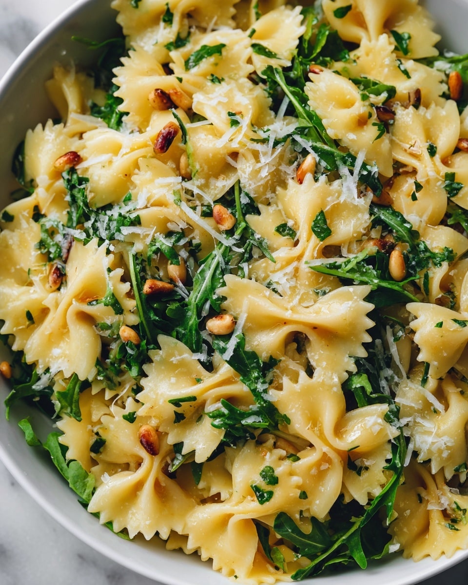 Lemon Basil Parmesan Pasta Salad with White Balsamic Vinaigrette Recipe - Recipe Image