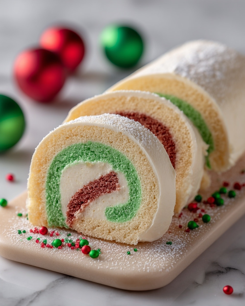 Christmas Cake Roll Recipe - Recipe Image